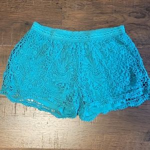 Turquoise shorts